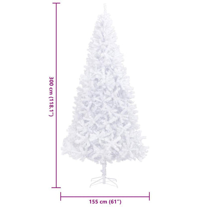 Albero di Natale Artificiale 300 cm Bianco