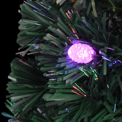 Albero di Natale Preilluminato con Supporto e LED 150 cm Fibra Ottica