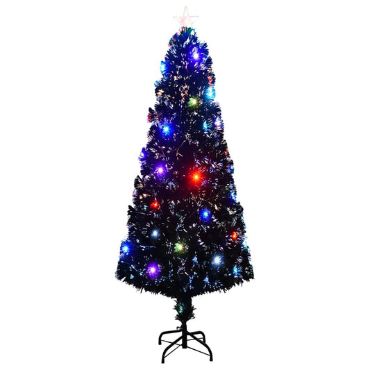 Albero di Natale Preilluminato con Supporto e LED 240 cm Fibra Ottica | homemem39