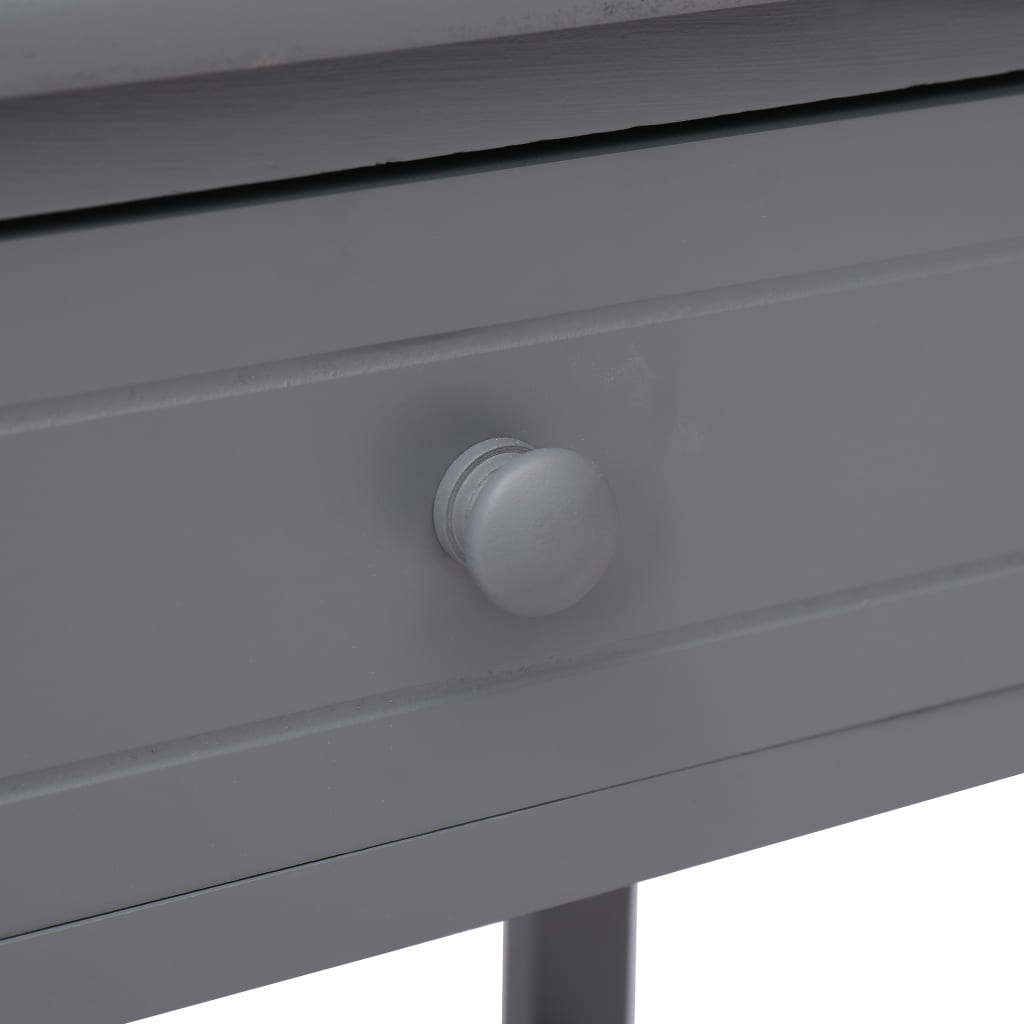 Comodino Grigio 40x29x42 cm in Legno di Paulonia | homemem39