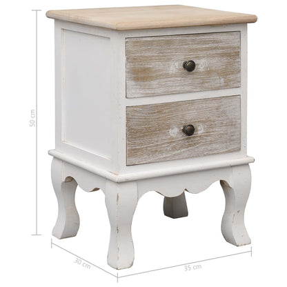 Comodino 35x30x50 cm in Legno di Paulownia | homemem39