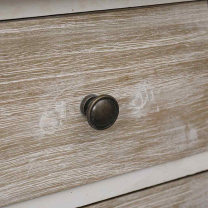 Comodini 2 pz 35x30x50 cm in Legno di Paulownia