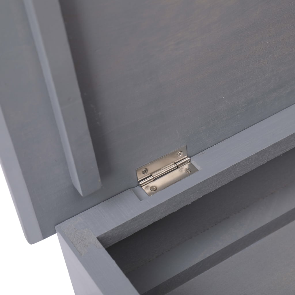 Scarpiera Grigia 50x28x58 cm in Legno di Paulownia - homemem39