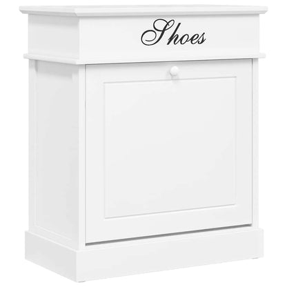 Scarpiera Bianca 50x28x58 cm in Legno di Paulownia | homemem39