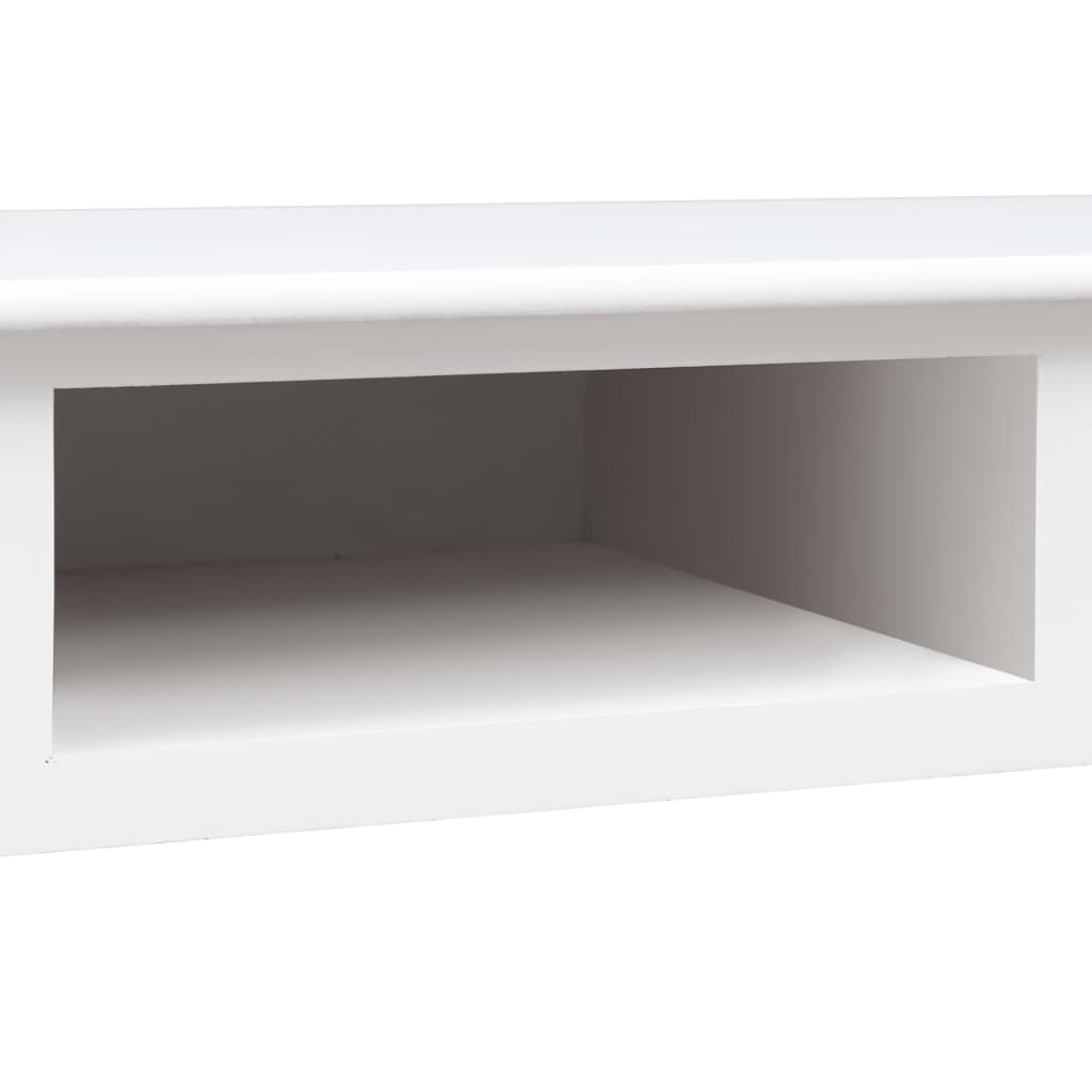Scrivania Bianca 110x45x76 cm in Legno | homemem39