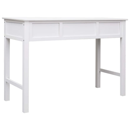 Scrivania Bianca 110x45x76 cm in Legno | homemem39
