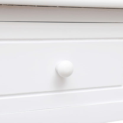 Scrivania Bianca 110x45x76 cm in Legno | homemem39