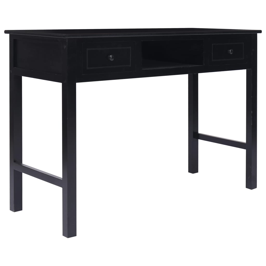 Scrivania Nera 110x45x76 cm in Legno | homemem39