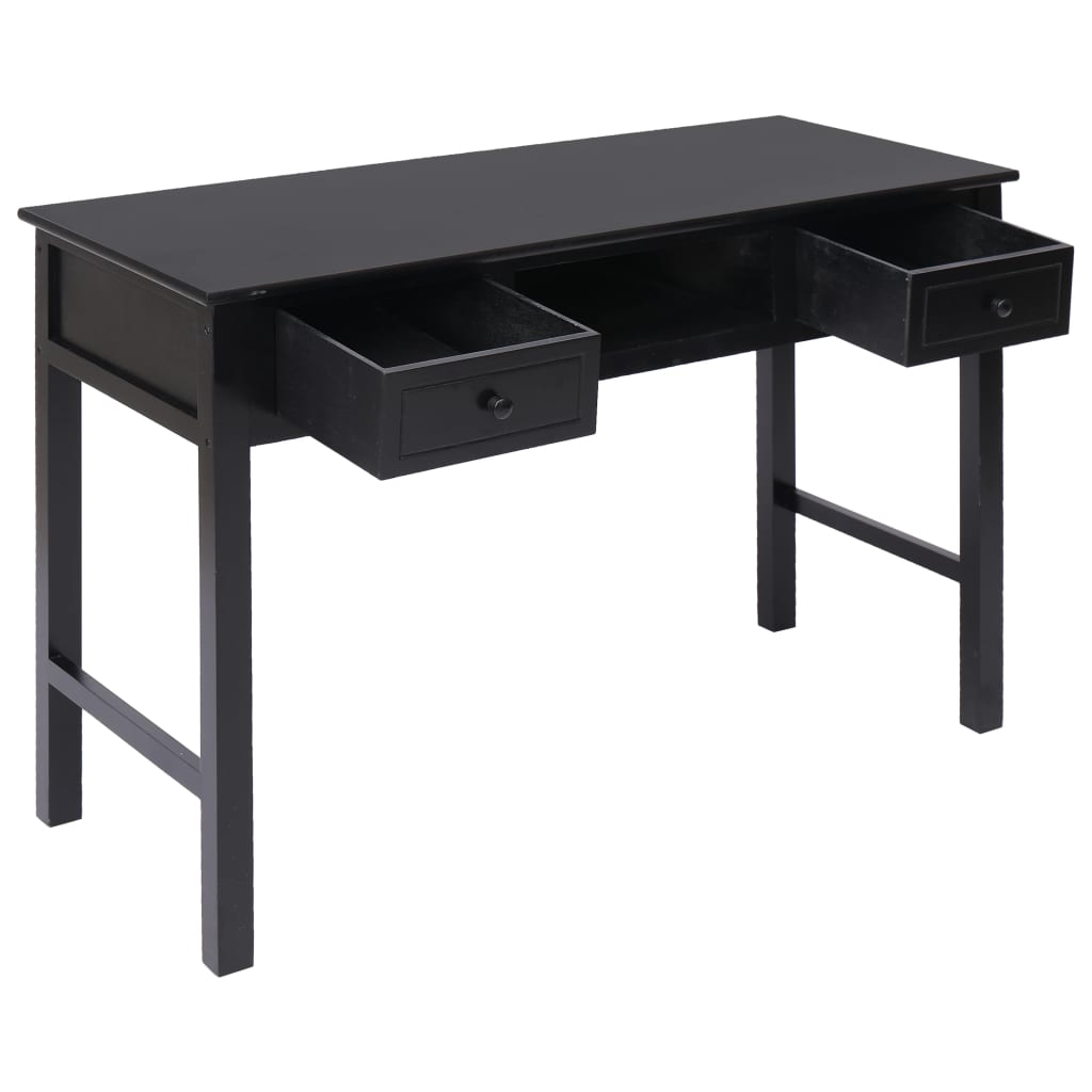 Scrivania Nera 110x45x76 cm in Legno | homemem39