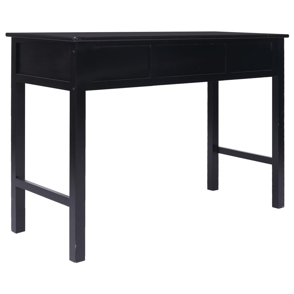 Scrivania Nera 110x45x76 cm in Legno | homemem39