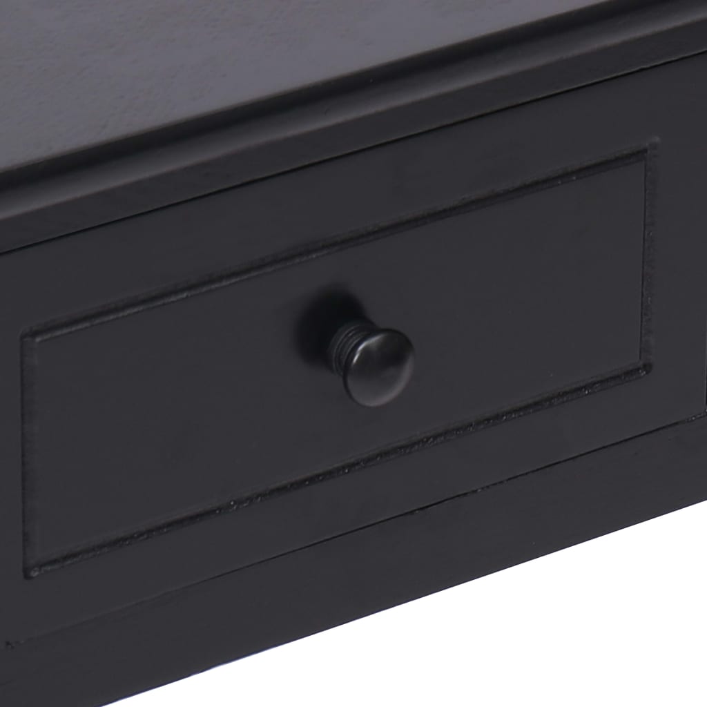 Scrivania Nera 110x45x76 cm in Legno | homemem39