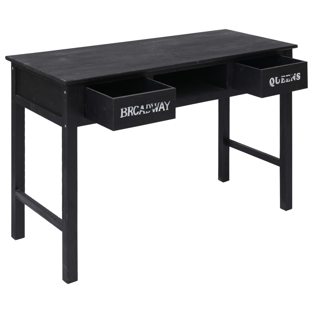 Tavolo Consolle Nero 110x45x76 cm in Legno | homemem39