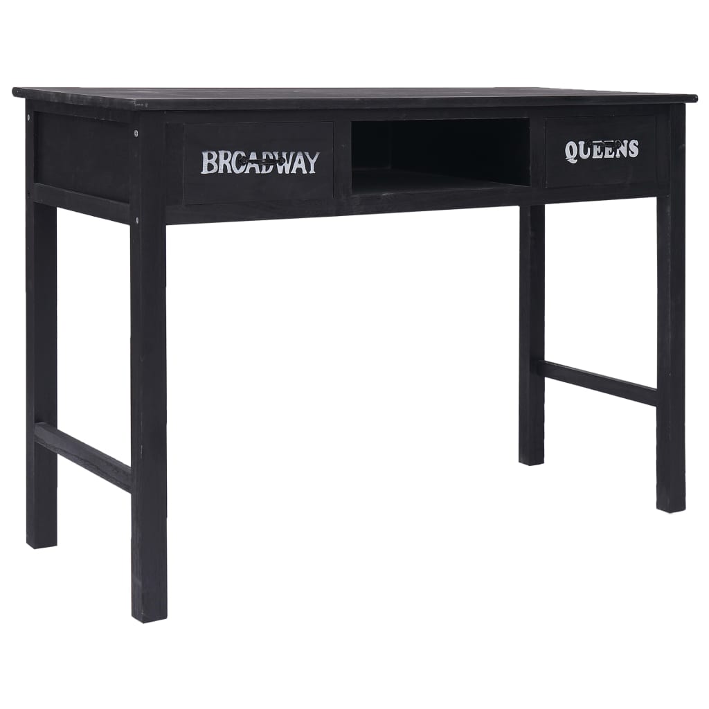 Tavolo Consolle Nero 110x45x76 cm in Legno | homemem39