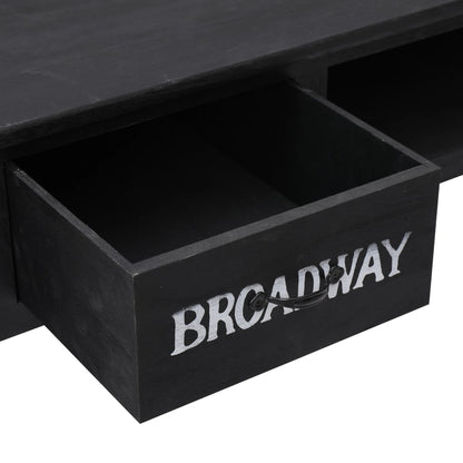 Tavolo Consolle Nero 110x45x76 cm in Legno | homemem39