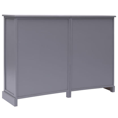 Credenza con 10 Cassetti Grigia 113x30x79 cm in Legno - homemem39