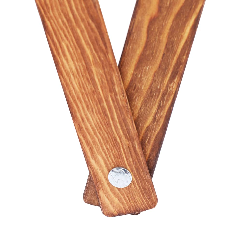 Cesto della Biancheria Pieghevole Crema Legno e Tessuto | homemem39