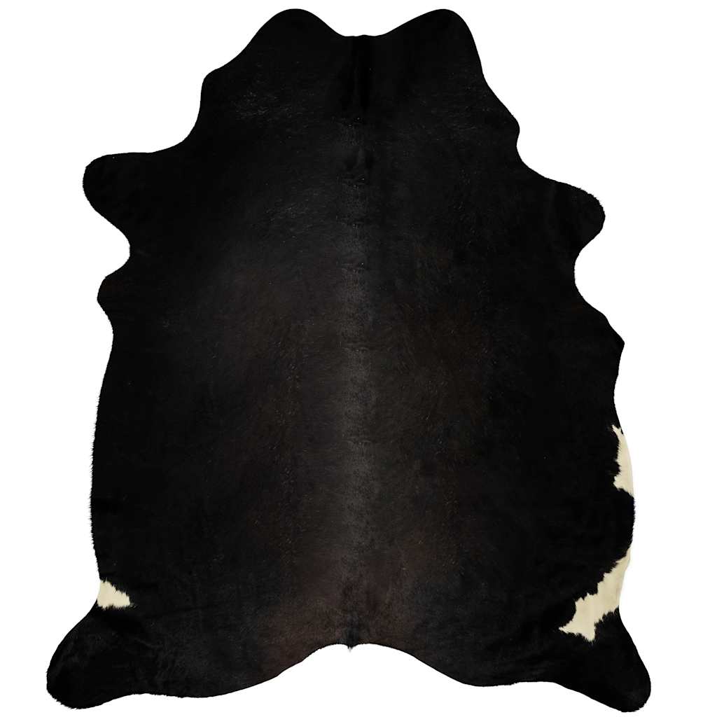 Tappeto in Vera Pelle Bovina Nero 150x170 cm - homemem39