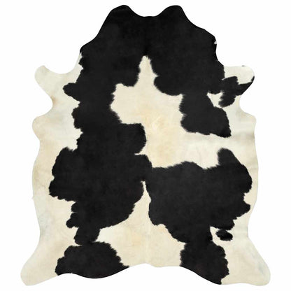 Tappeto in Vera Pelle Bovina Bianco e Nero 150x170 cm