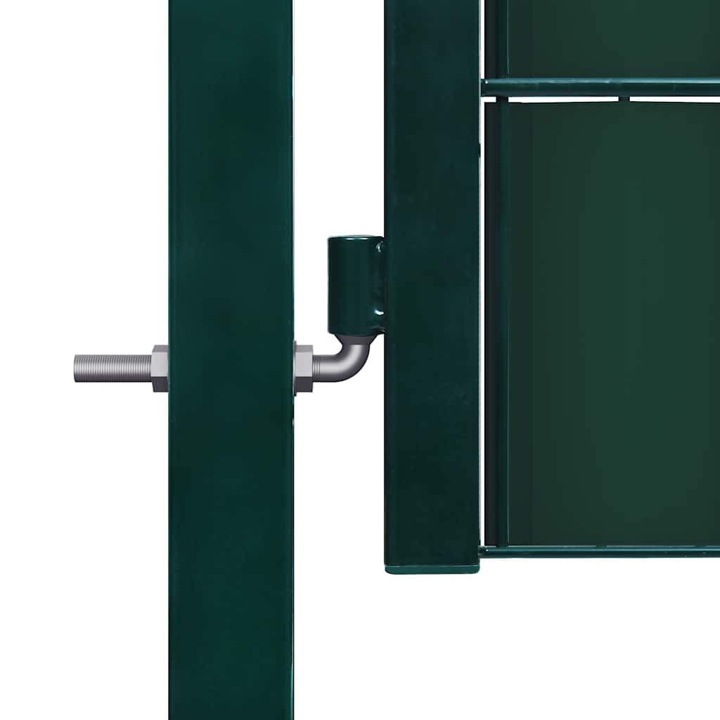 Cancello per Recinzione in PVC e Acciaio 100x164 cm Verde | homemem39