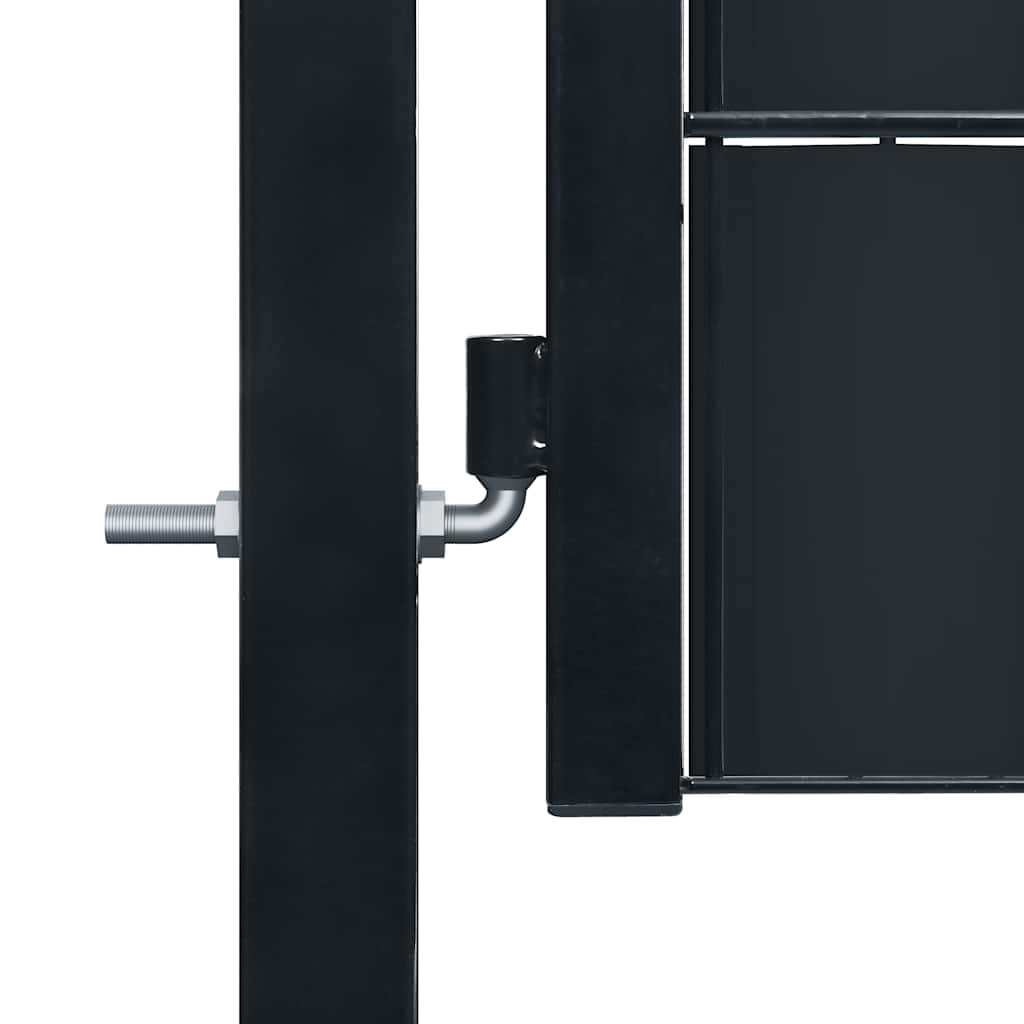 Cancello per Recinzione in PVC e Acciaio 100x81 cm Antracite | homemem39