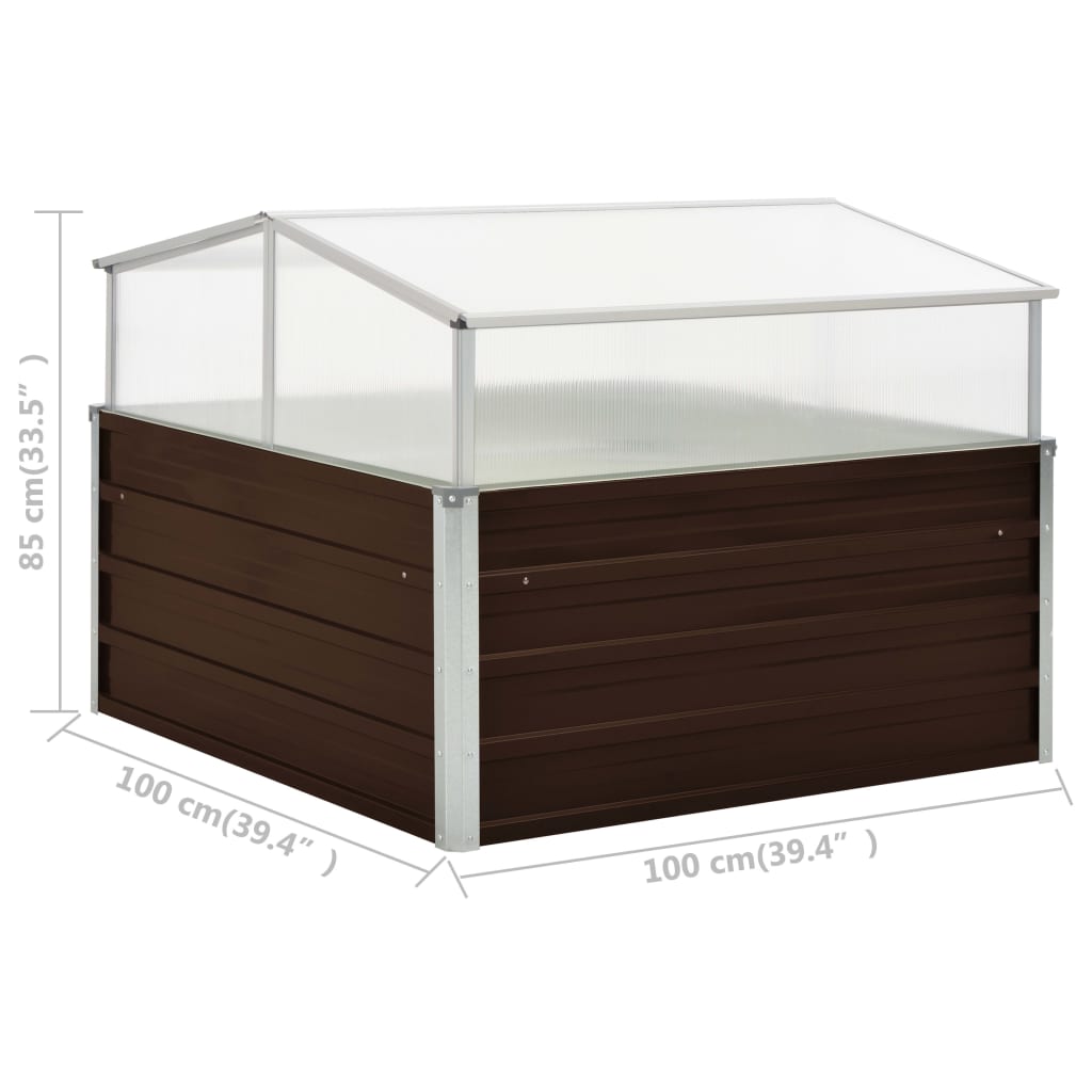 Serra Marrone 100x100x85 cm in Acciaio Zincato | homemem39