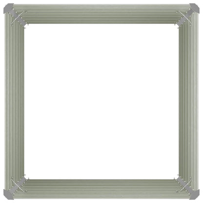 Fioriera Rialzata Antracite 100x100x77 cm in Acciaio Zincato - homemem39