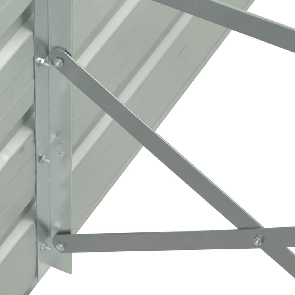 Fioriera per Giardino Antracite 100x40x77 cm in Acciaio Zincato | homemem39