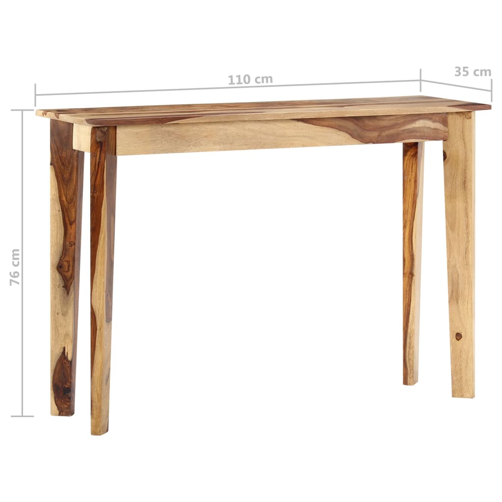 Tavolo Consolle 110x35x76 cm in Legno Massello di Acacia