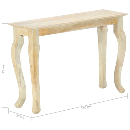 Consolle 110x35x77 cm in Legno Massello di Mango
