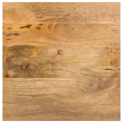 Tavolino di Servizio 43x43x40 cm Legno Massello di Mango