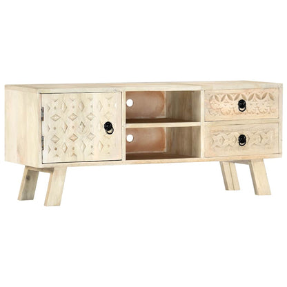 Mobile Porta TV 110x30x44 cm in Legno Massello di Mango