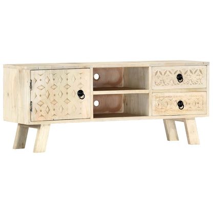 Mobile Porta TV 110x30x44 cm in Legno Massello di Mango