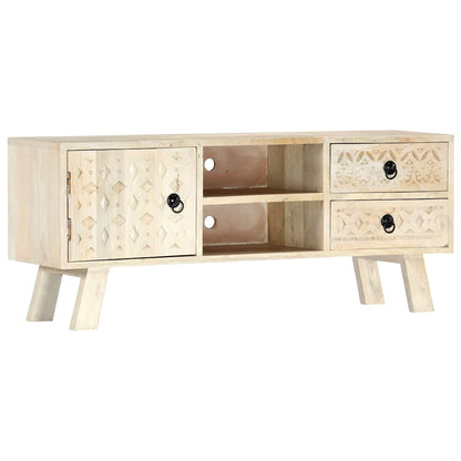 Mobile Porta TV 110x30x44 cm in Legno Massello di Mango