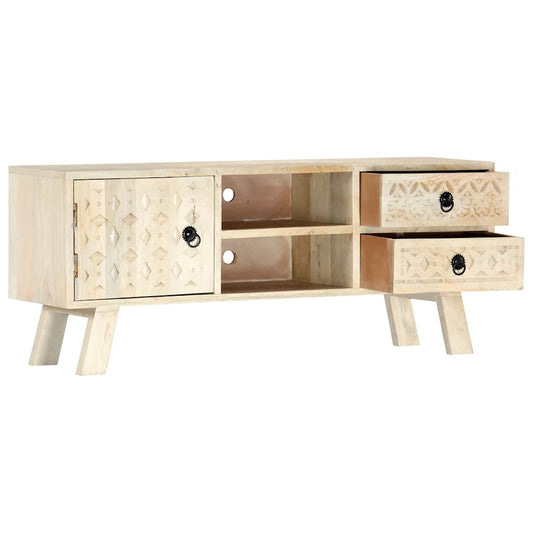 Mobile Porta TV 110x30x44 cm in Legno Massello di Mango
