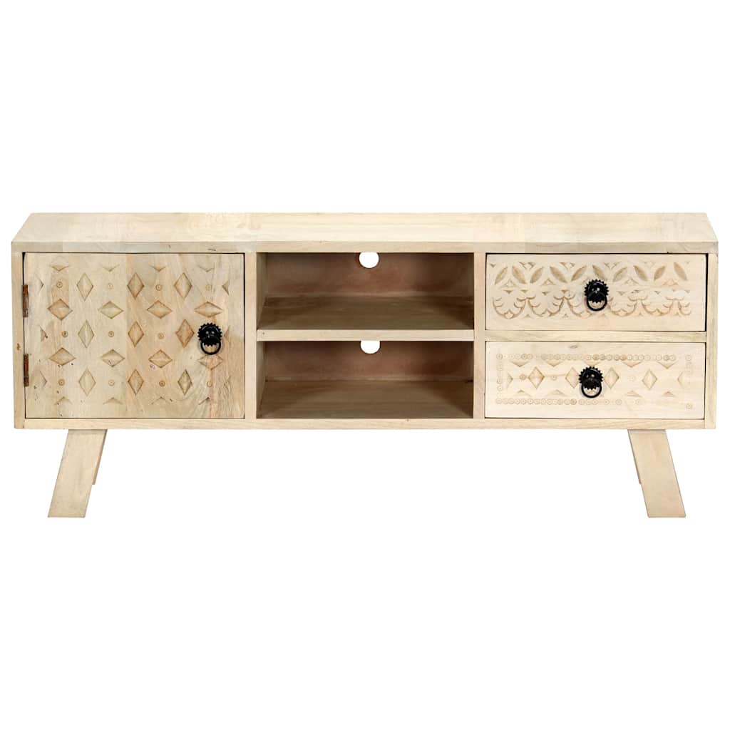 Mobile Porta TV 110x30x44 cm in Legno Massello di Mango