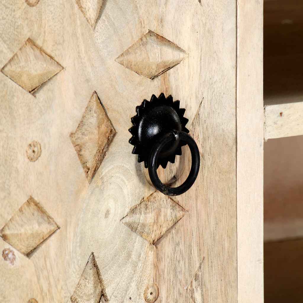 Mobile Porta TV 110x30x44 cm in Legno Massello di Mango