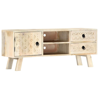 Mobile Porta TV 110x30x44 cm in Legno Massello di Mango