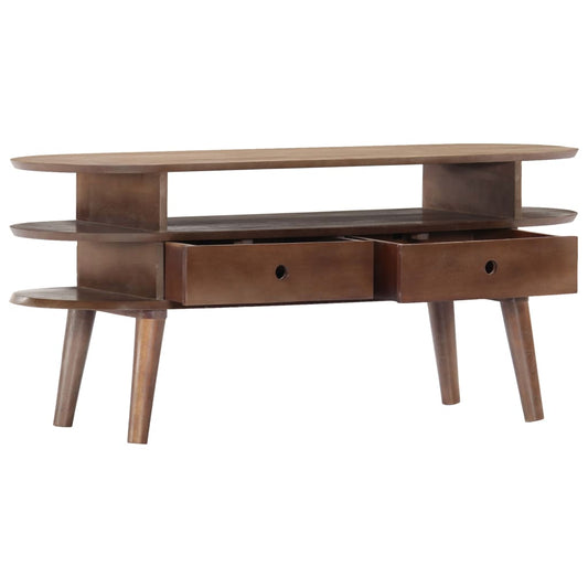 Mobile Porta TV 110x35x50cm in Legno Massello di Acacia