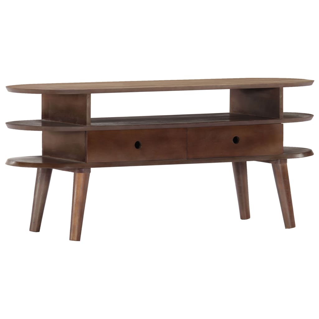 Mobile Porta TV 110x35x50cm in Legno Massello di Acacia