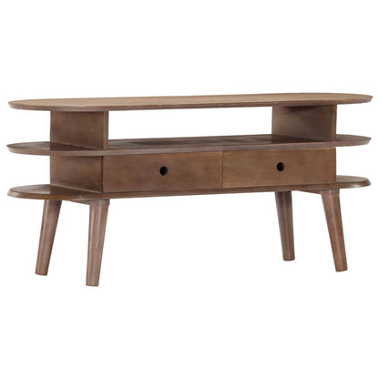 Mobile Porta TV 110x35x50cm in Legno Massello di Acacia