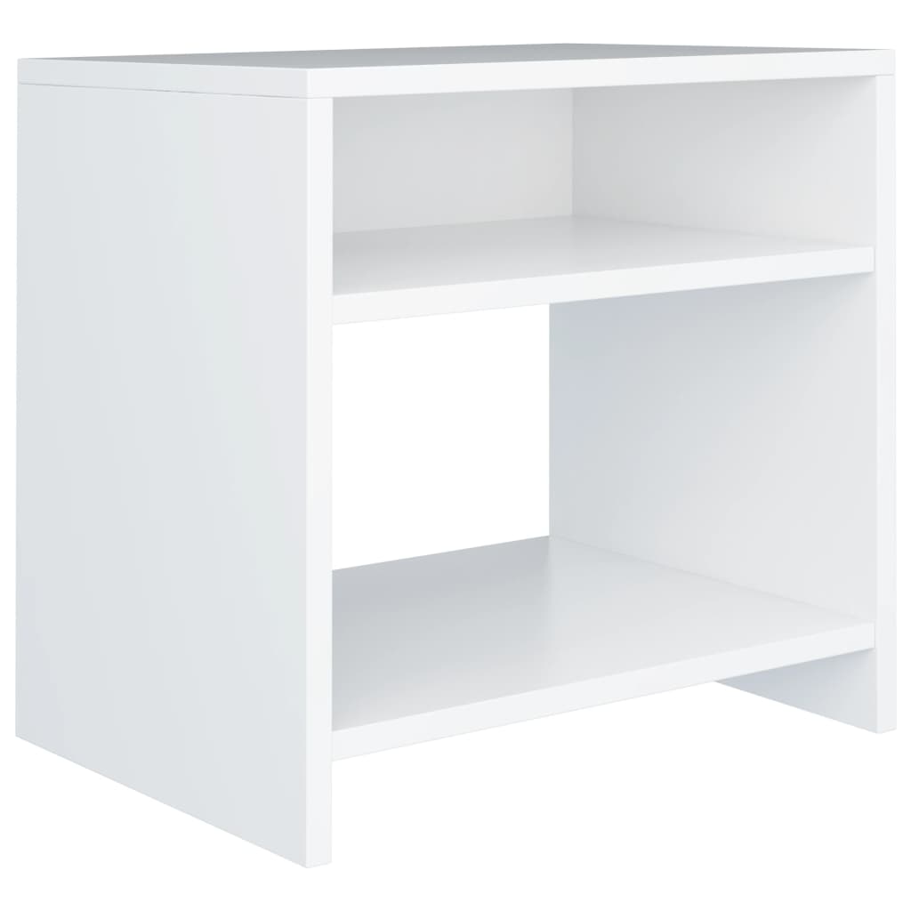Comodino Bianco 40x30x40 cm Legno Ingegnerizzato - homemem39