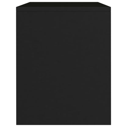 Comodino Nero 40x30x40 cm in Legno Multistrato - homemem39