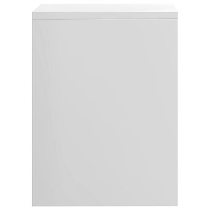 Comodini 2 pz Bianco Lucido 40x30x40 cm in Legno Multistrato - homemem39