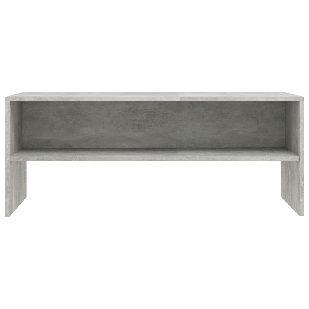 Mobile Porta TV Grigio Cemento 100x40x40cm in Legno Multistrato