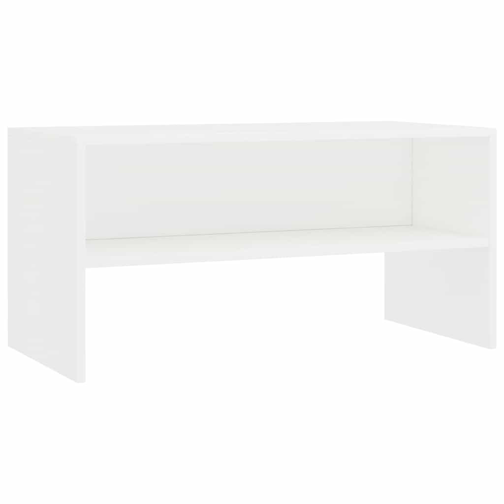 Mobile Porta TV Bianco 80x40x40 cm in Legno Multistrato