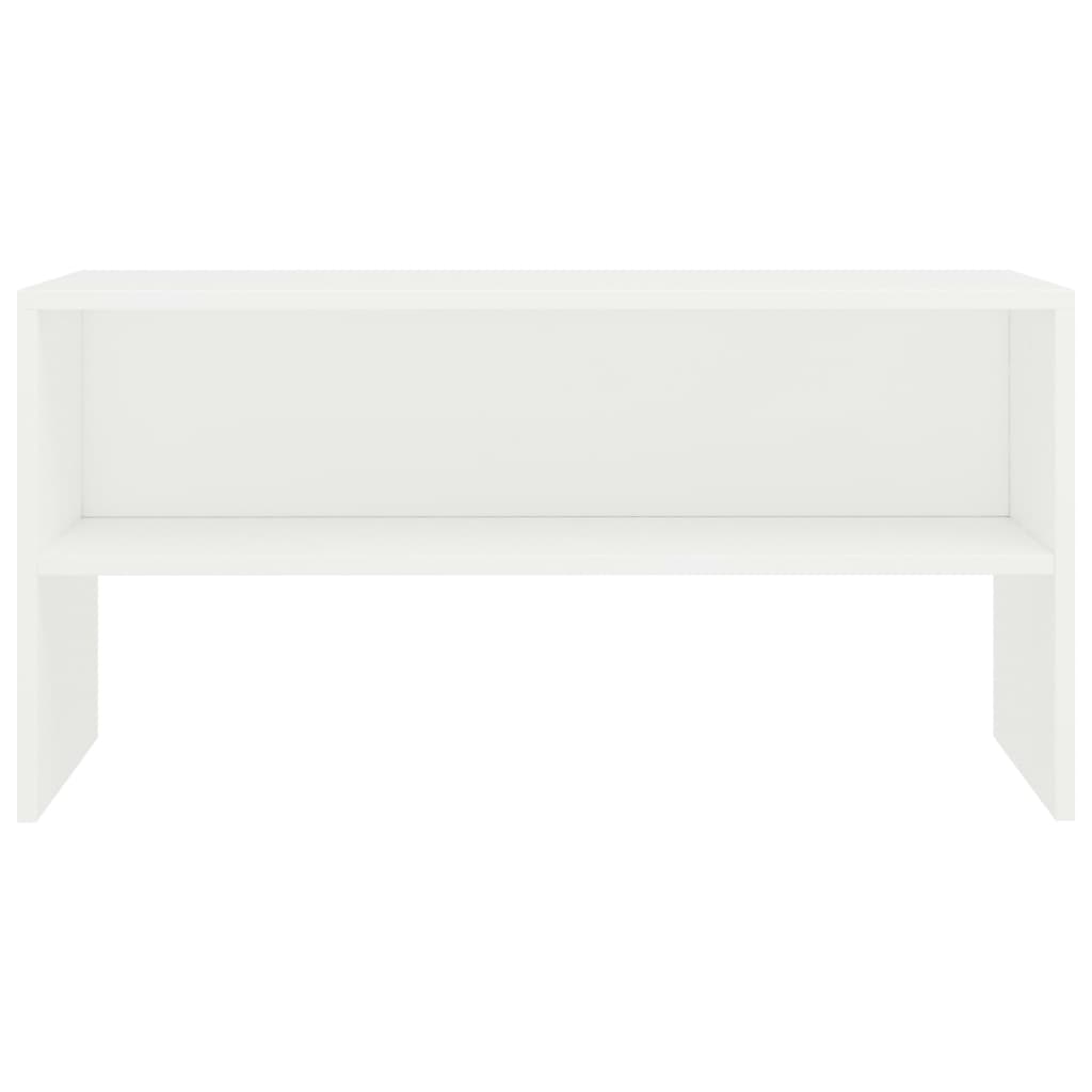 Mobile Porta TV Bianco 80x40x40 cm in Legno Multistrato