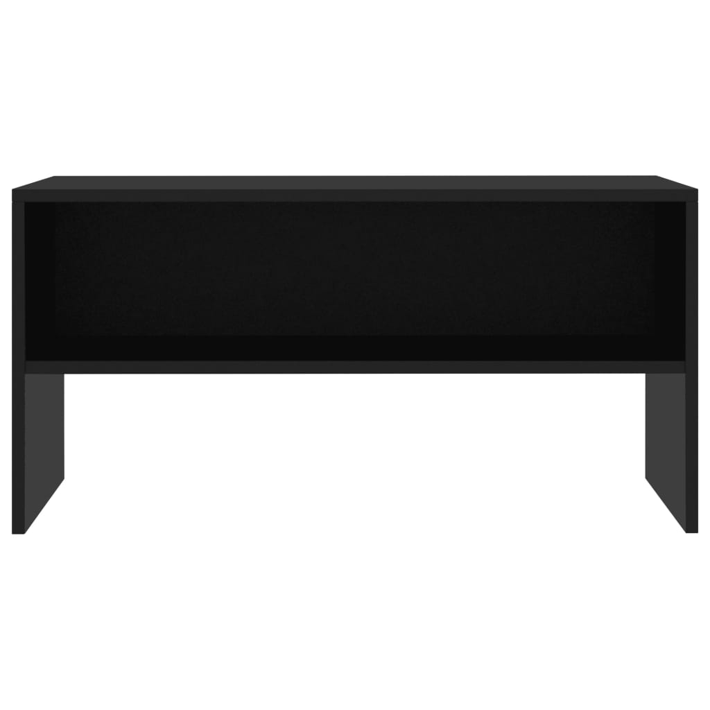 Mobile Porta TV Nero 80x40x40 cm in Legno Multistrato