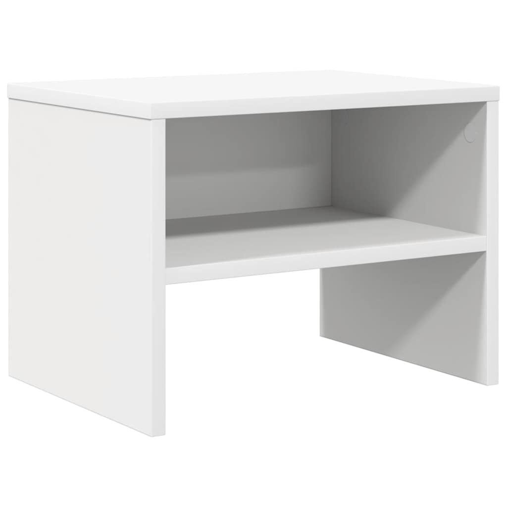 Comodino Bianco 40x30x30 cm Legno Ingegnerizzato - homemem39