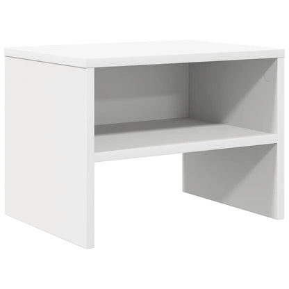 Comodino Bianco 40x30x30 cm Legno Ingegnerizzato - homemem39