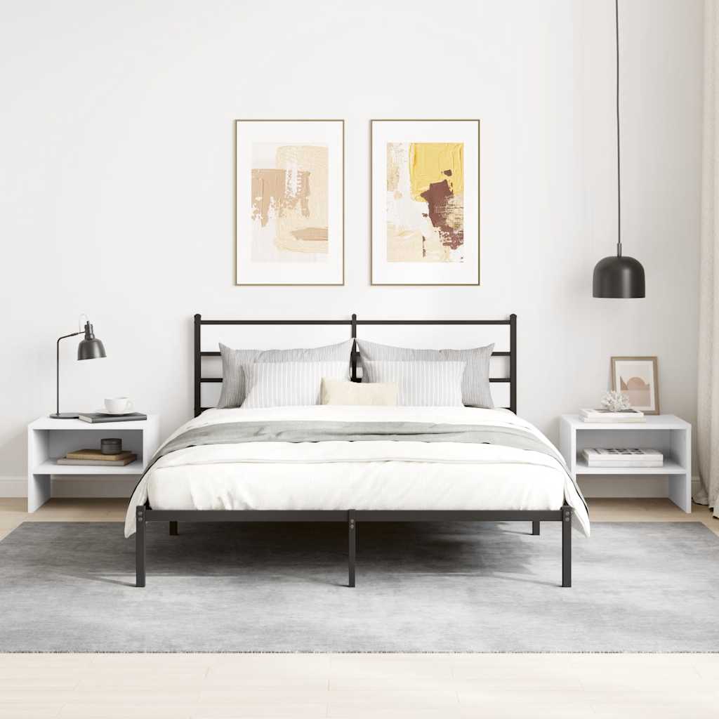 Comodino Bianco 40x30x30 cm Legno Ingegnerizzato - homemem39